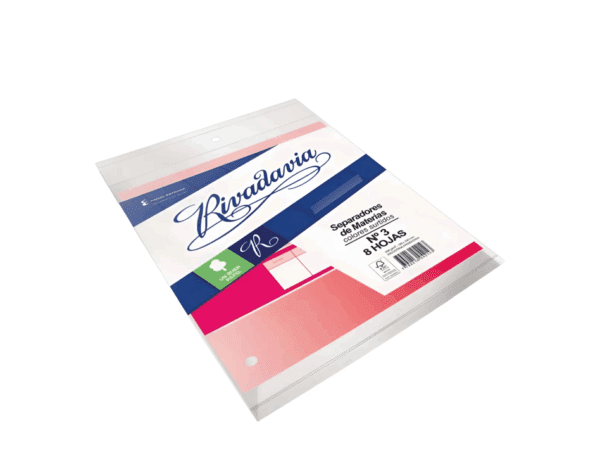 Separador Rivadavia De Materias N°3 X 8h