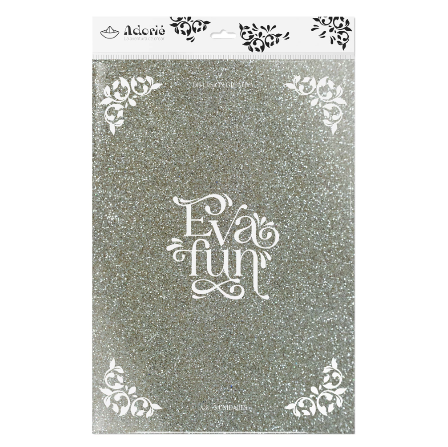 Evafun A3 Colección Glitter x 5 Unidades- ADORIE - Imagen 8