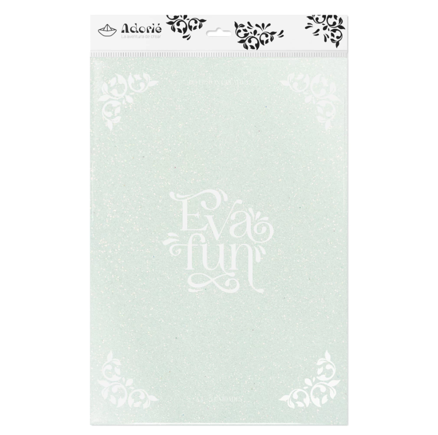 Evafun A3 Colección Glitter x 5 Unidades- ADORIE - Imagen 11