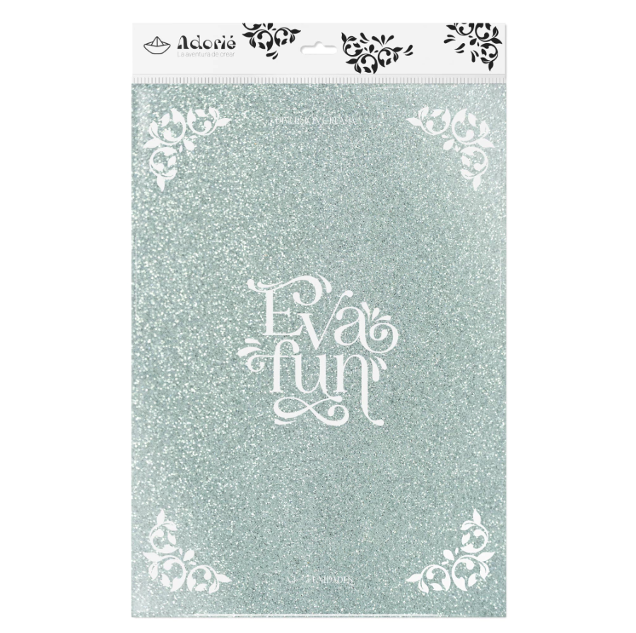Evafun A3 Colección Glitter x 5 Unidades- ADORIE - Imagen 12
