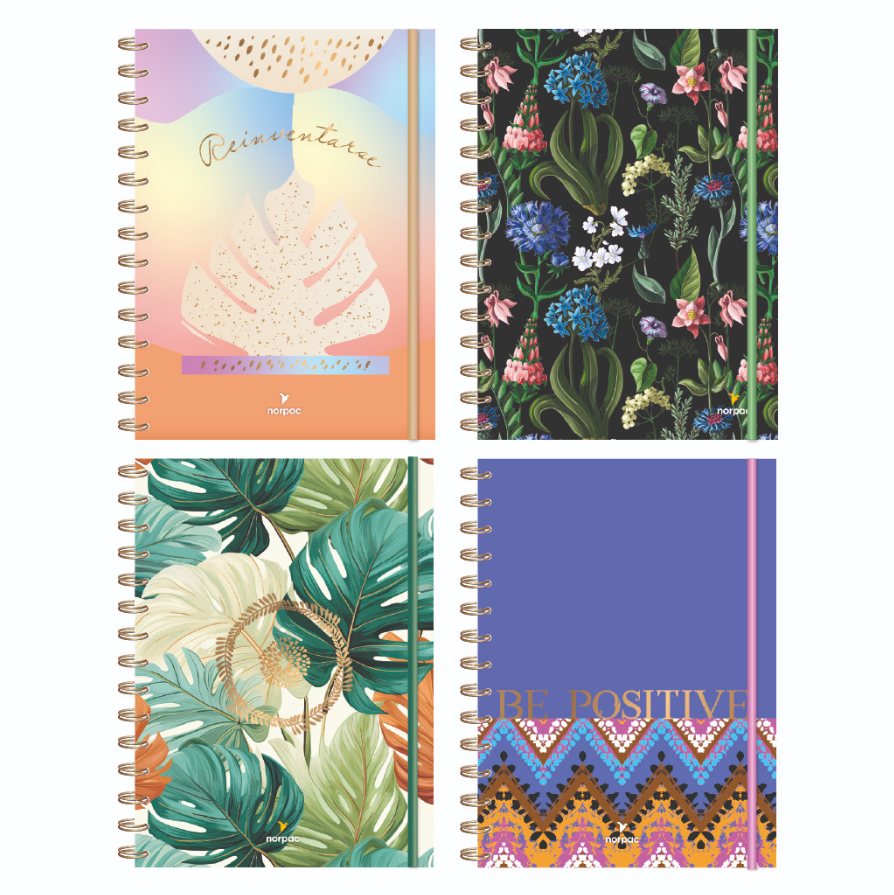 Agenda Espiralada con Elástico - Semanal – XL (19,5 X 26 cm)- NORPAC