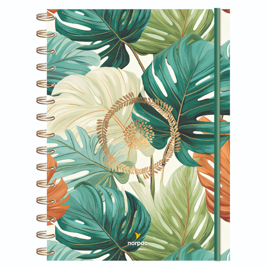 Agenda Espiralada con Elástico - Semanal – XL (19,5 X 26 cm)- NORPAC - Imagen 2