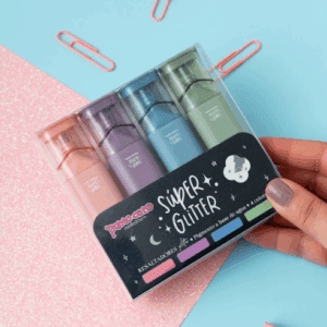 Resaltadores Super Glitter x 4u.-PUNTO CERO