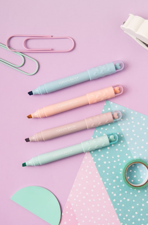 Resaltadores corazón pastel x4u. -PUNTO CERO - Imagen 3