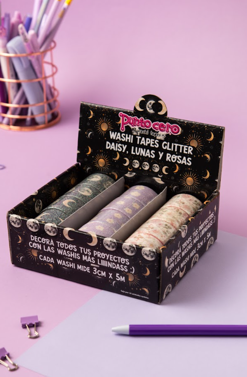 Washi tapes- Glitter - PUNTO CERO