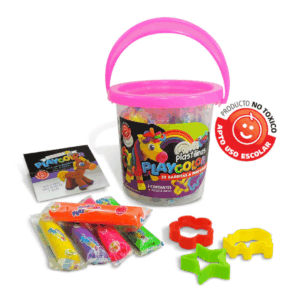 Balde Plastilina X 22u. + 3 Cortantes- PLAYCOLOR