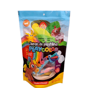 Bolsa De Plastilina X20 colores intensos + 6 Moldes - PLAYCOLOR