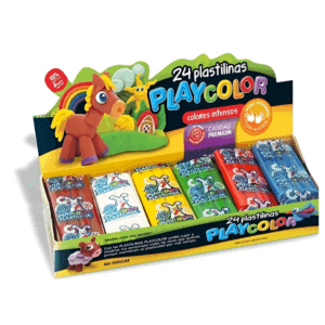 Plastilina X 24u.-PLAYCOLOR