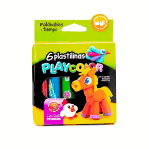 Plastilina X 6u.- PLAYCOLOR