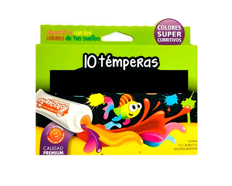 Tempera Pomo X 10u. 8 Cc- PLAYCOLOR