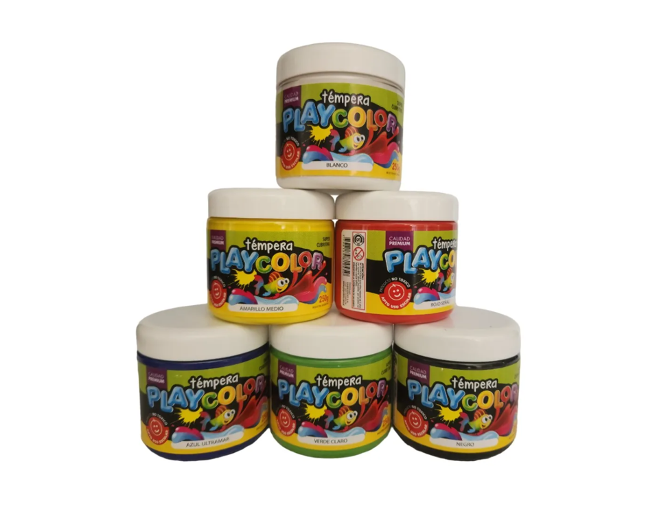 Tempera Pote X 250g. V/colores- PLAYCOLOR