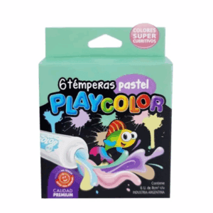 Tempera X 6u. 8cc Pastel- PLAYCOLOR