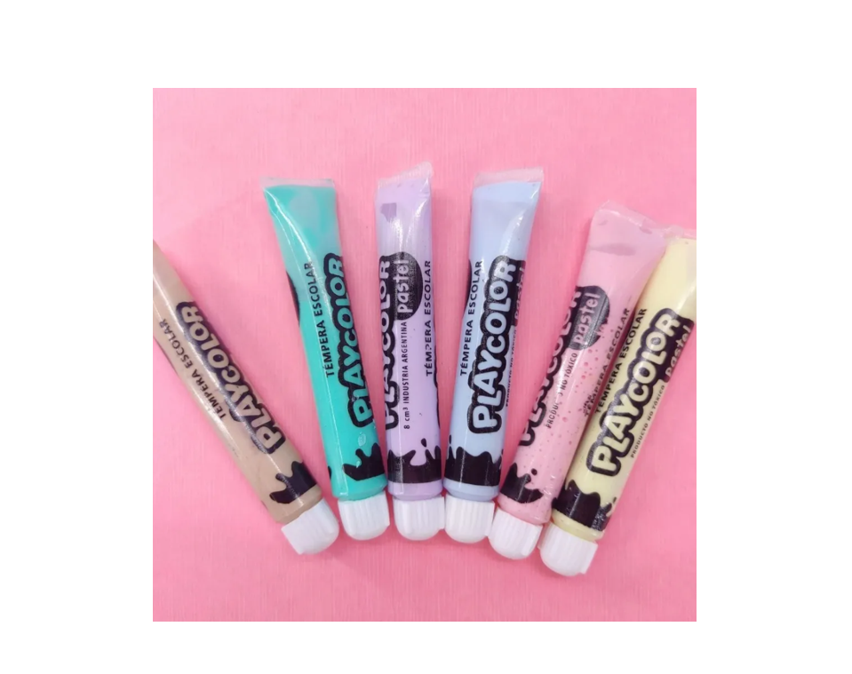 Tempera X 6u. 8cc Pastel- PLAYCOLOR - Imagen 2