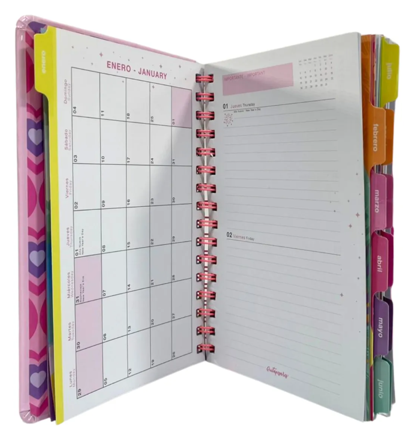 Agenda 2026 Quitapesares 15x21 2 Días Por Página- MOOVING - Imagen 8