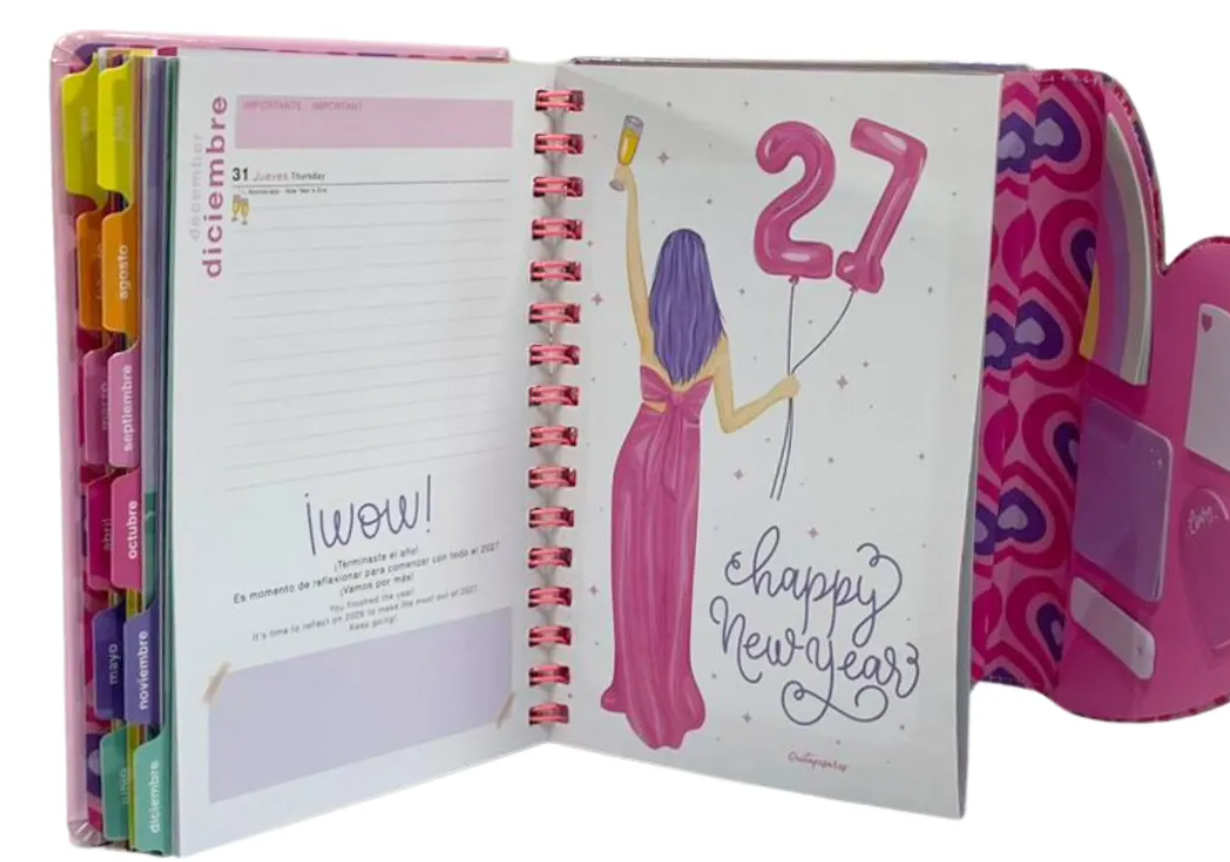 Agenda 2026 Quitapesares 15x21 2 Días Por Página- MOOVING - Imagen 7