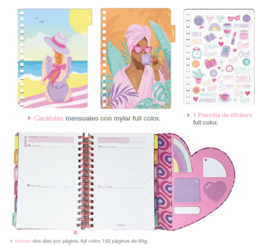 Agenda 2026 Quitapesares 15x21 2 Días Por Página- MOOVING - Imagen 3