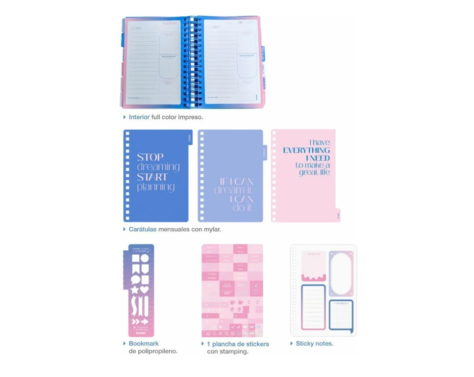 Agenda 2026 Life 16.5x22 Día Por Página- MOOVING - Imagen 2