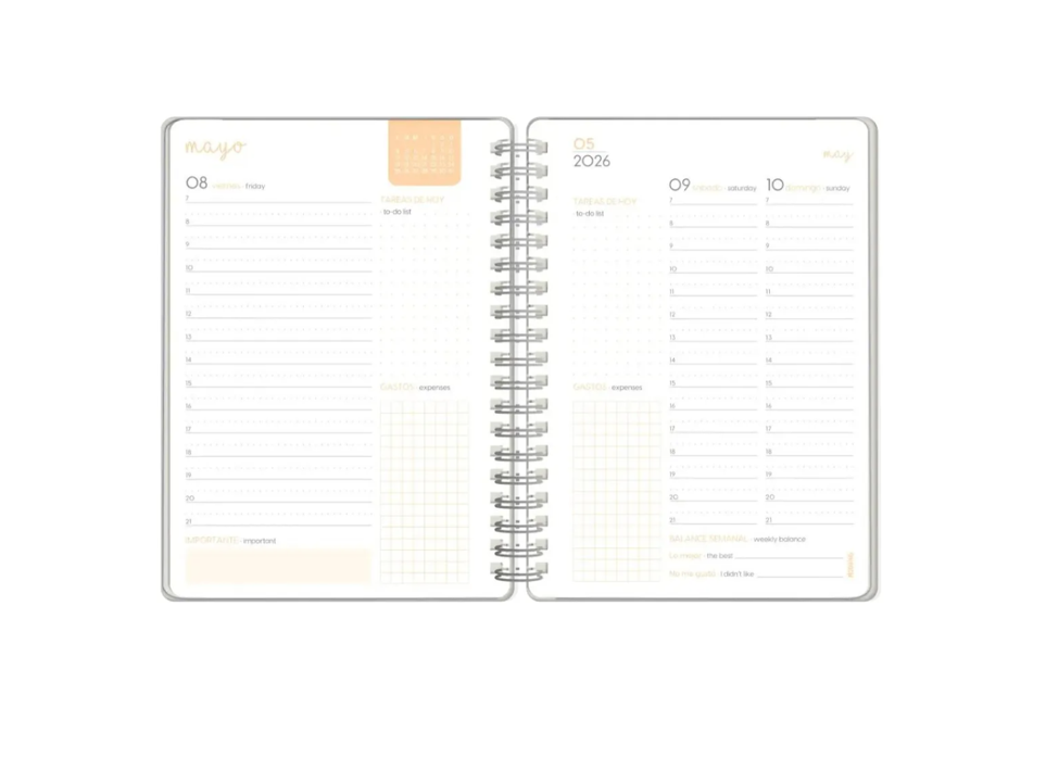 Agenda 2026 Boho 15x21 Dia Por Pagina- MOOVING - Imagen 2