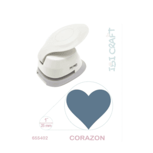 PERFORADORA ARTISTICA P/GOMA EVA 25mm 1¨ CORAZON- IBICRAFT