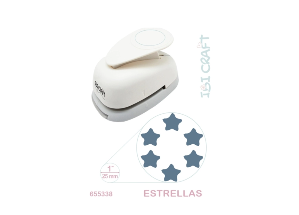 PERFORADORA ARTISTICA 25mm 1\" 6 ESTRELLAS- IBICRAFT