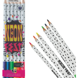Lápiz Color Neón X6u. Largos- MOOVING
