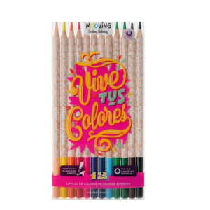 Lápiz Color X12u. Largos - MOOVING