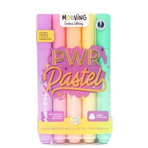 Resaltador X 5u. Pastel - MOOVING