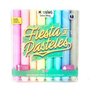 Resaltador Pastel X 8u.- MOOVING
