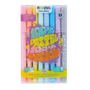 Marcador Pastel Pasión X 8u.- MOOVING