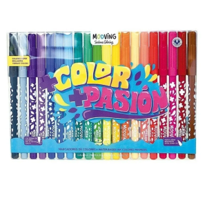 Marcador Fino Blister Colores X 20u.- MOOVING