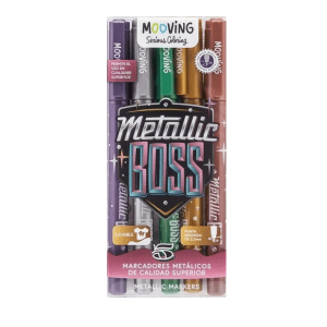 Marcador Escolar Metalizado X5u. - MOOVING
