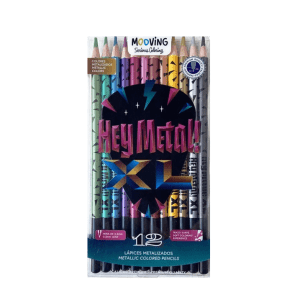 Lápices Coloring Hey Metal X12u.- MOOVING